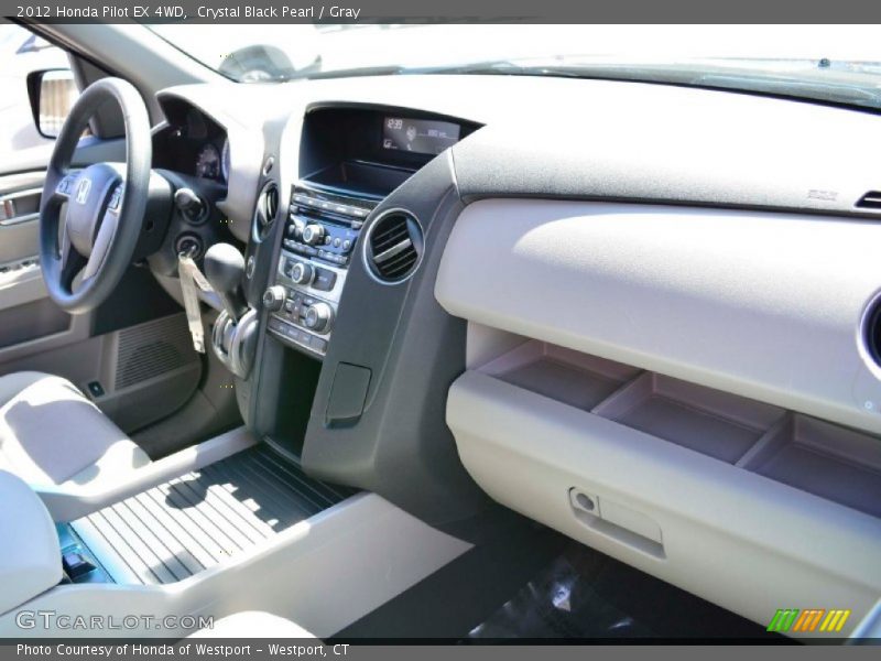 Crystal Black Pearl / Gray 2012 Honda Pilot EX 4WD