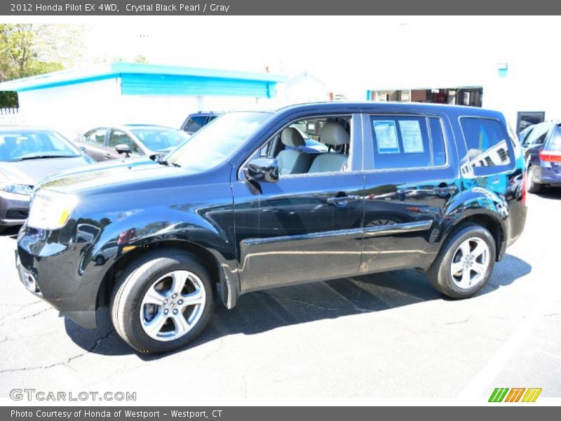 Crystal Black Pearl / Gray 2012 Honda Pilot EX 4WD
