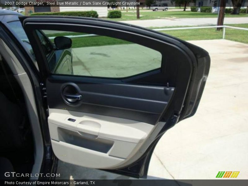 Steel Blue Metallic / Dark Slate Gray/Light Graystone 2007 Dodge Charger