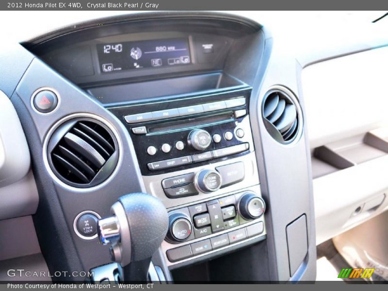 Crystal Black Pearl / Gray 2012 Honda Pilot EX 4WD