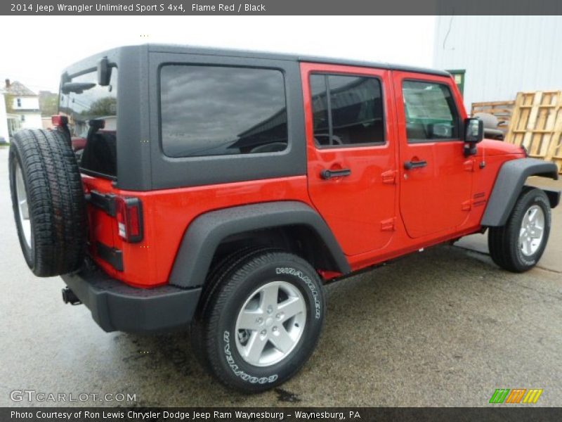 Flame Red / Black 2014 Jeep Wrangler Unlimited Sport S 4x4