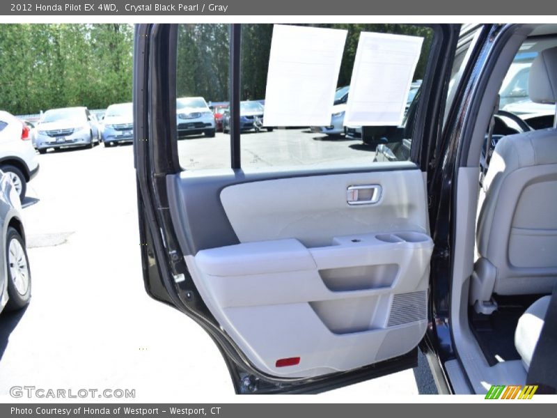 Crystal Black Pearl / Gray 2012 Honda Pilot EX 4WD