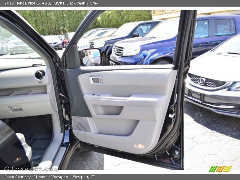 Crystal Black Pearl / Gray 2012 Honda Pilot EX 4WD