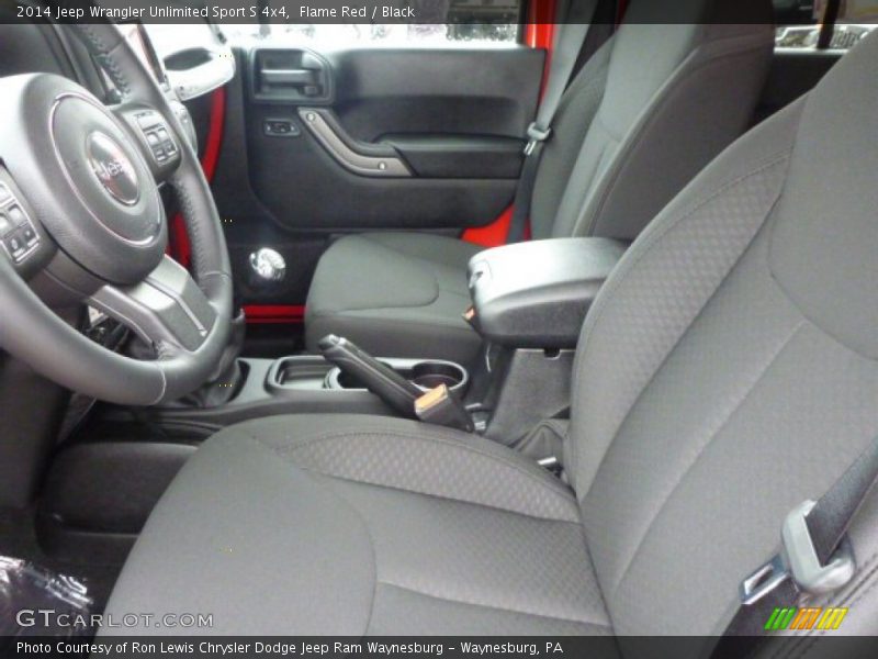 Flame Red / Black 2014 Jeep Wrangler Unlimited Sport S 4x4