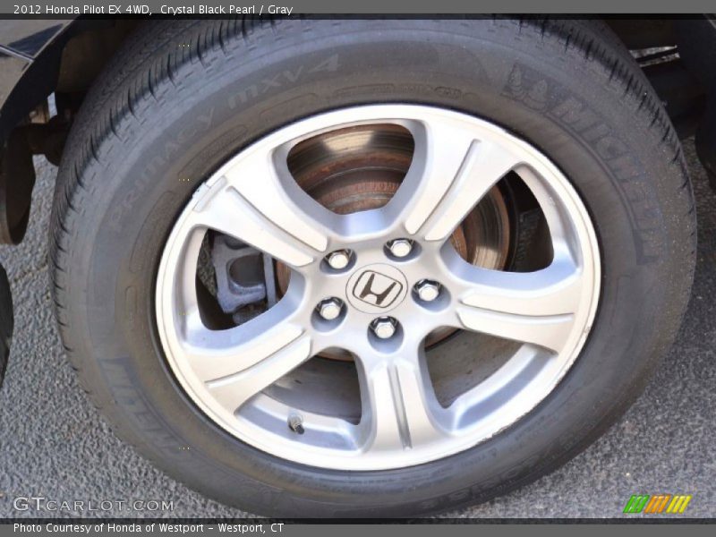 Crystal Black Pearl / Gray 2012 Honda Pilot EX 4WD