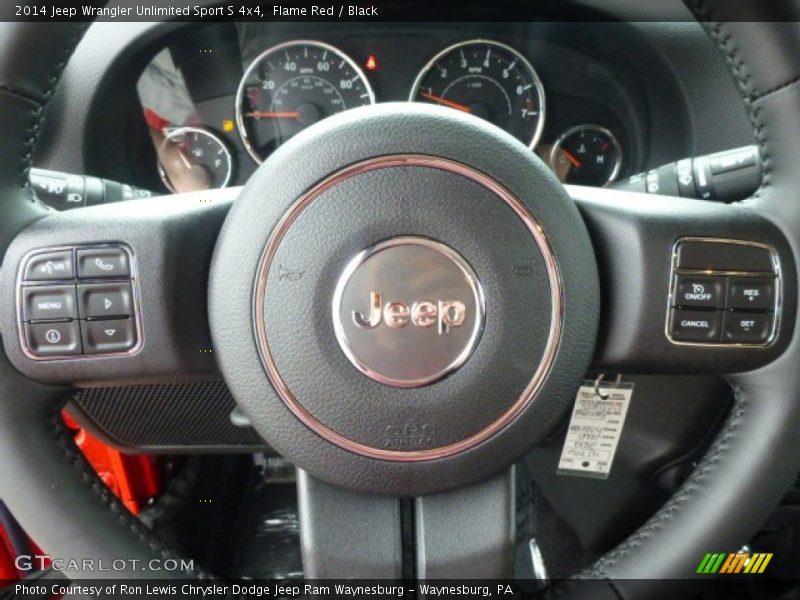Flame Red / Black 2014 Jeep Wrangler Unlimited Sport S 4x4