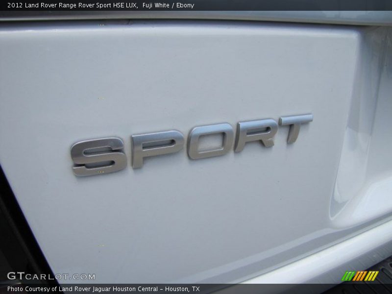 Fuji White / Ebony 2012 Land Rover Range Rover Sport HSE LUX