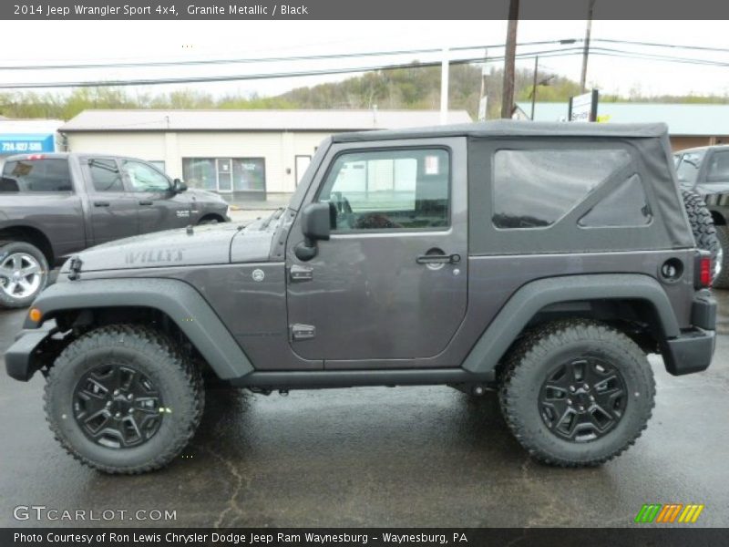 Granite Metallic / Black 2014 Jeep Wrangler Sport 4x4