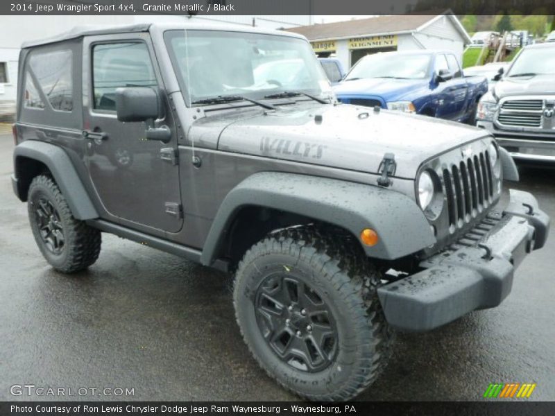 Granite Metallic / Black 2014 Jeep Wrangler Sport 4x4