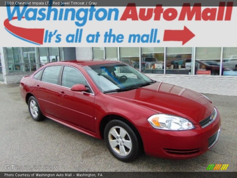 Red Jewel Tintcoat / Gray 2009 Chevrolet Impala LT