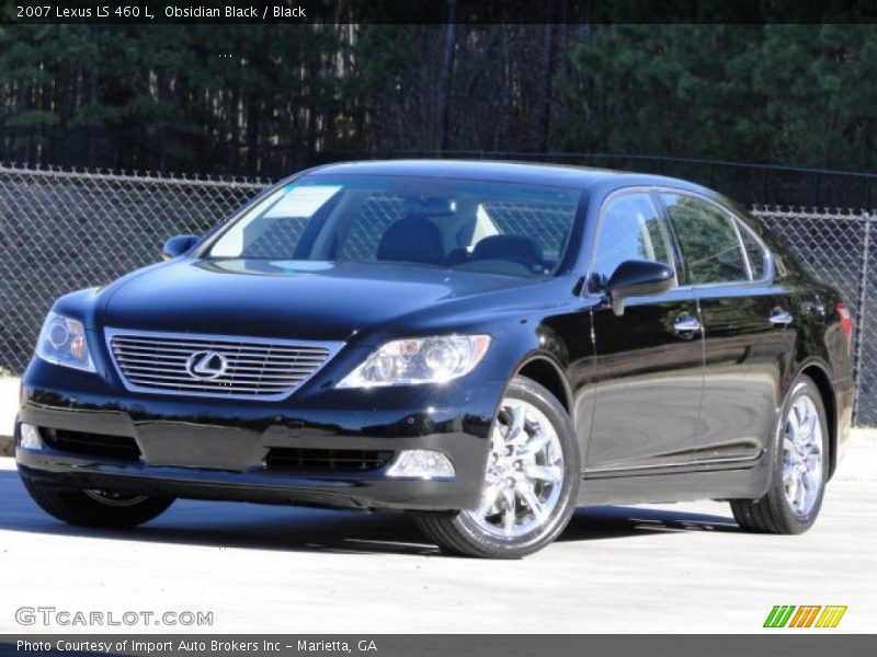 Obsidian Black / Black 2007 Lexus LS 460 L