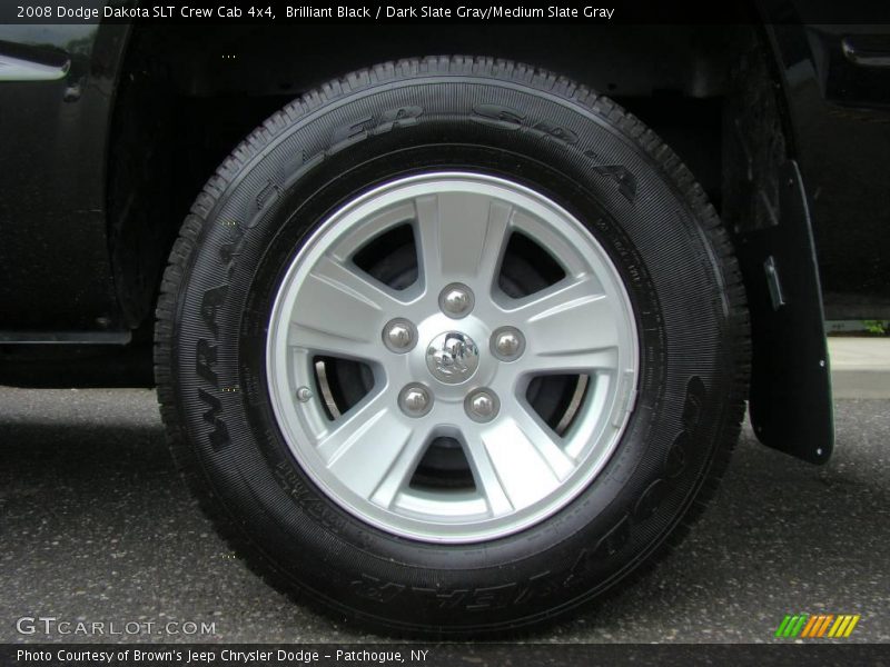 Brilliant Black / Dark Slate Gray/Medium Slate Gray 2008 Dodge Dakota SLT Crew Cab 4x4