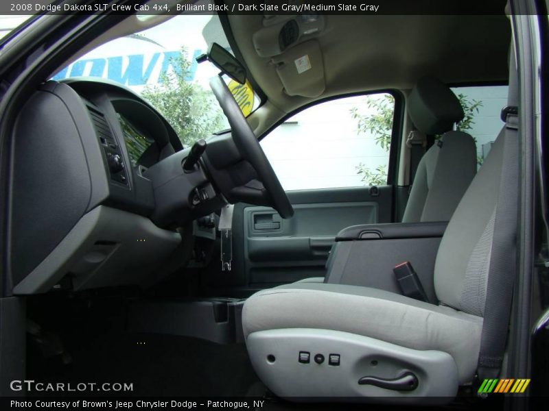 Brilliant Black / Dark Slate Gray/Medium Slate Gray 2008 Dodge Dakota SLT Crew Cab 4x4