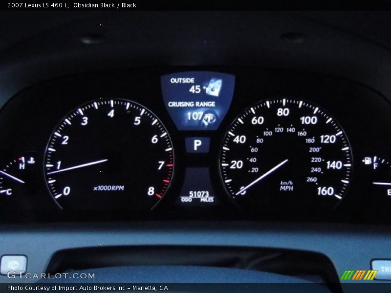 Obsidian Black / Black 2007 Lexus LS 460 L