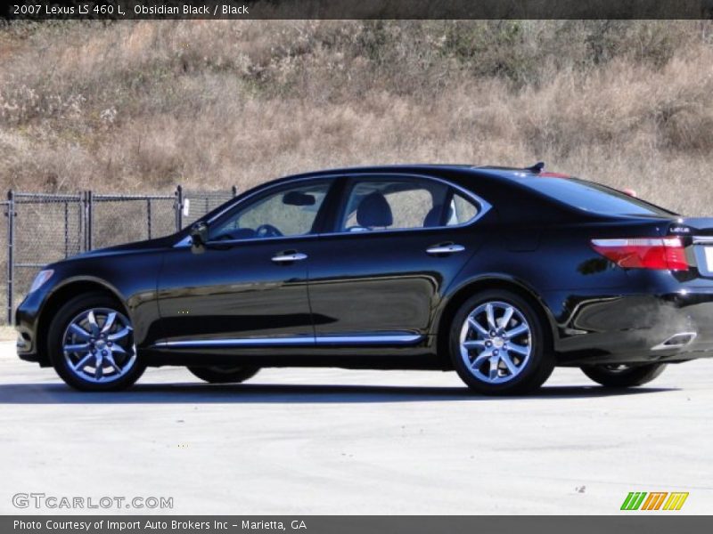 Obsidian Black / Black 2007 Lexus LS 460 L