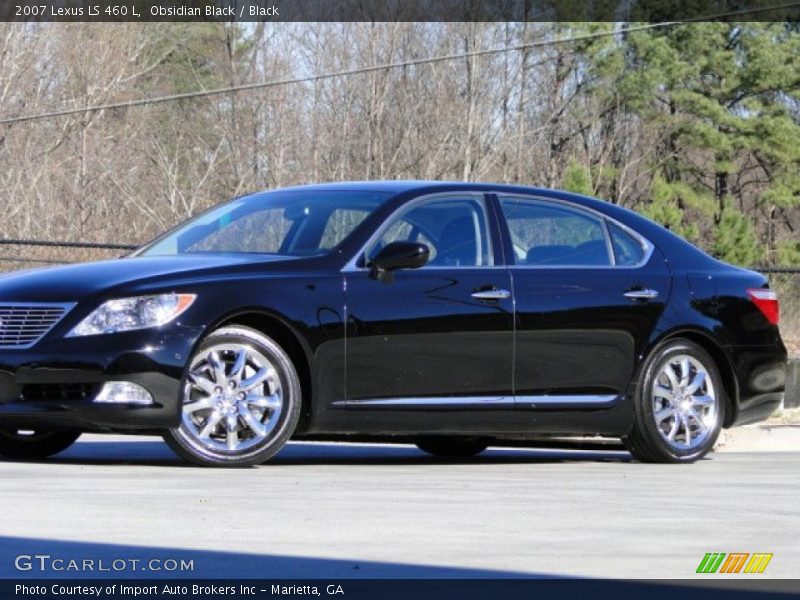 Obsidian Black / Black 2007 Lexus LS 460 L
