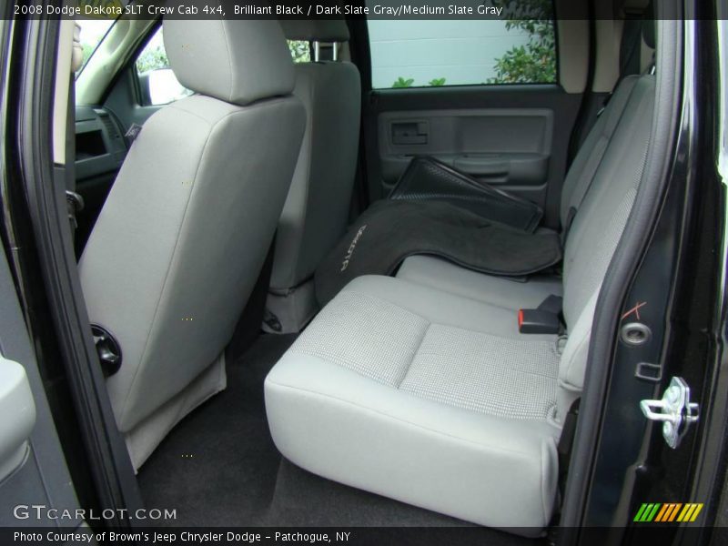 Brilliant Black / Dark Slate Gray/Medium Slate Gray 2008 Dodge Dakota SLT Crew Cab 4x4