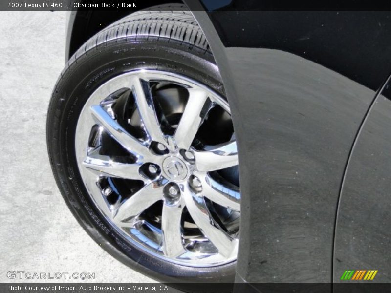 Obsidian Black / Black 2007 Lexus LS 460 L