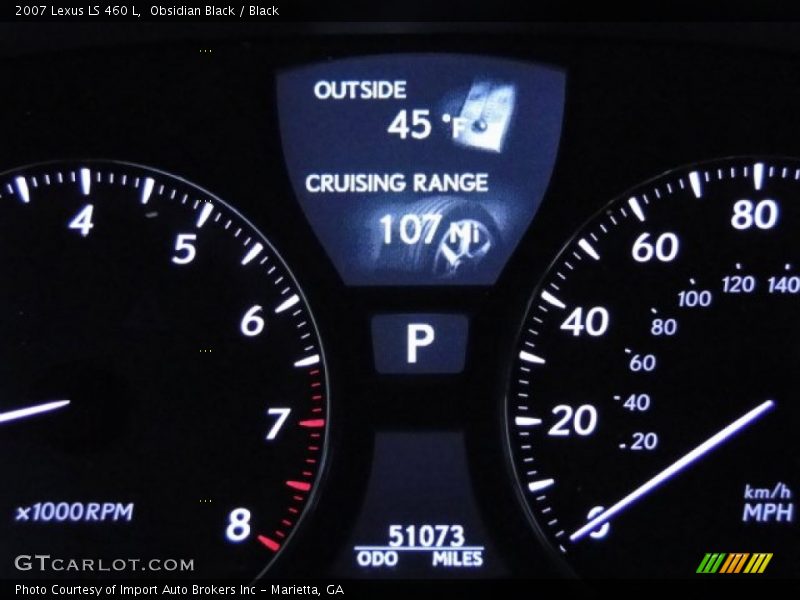 Obsidian Black / Black 2007 Lexus LS 460 L