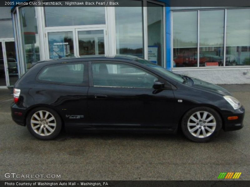 Nighthawk Black Pearl / Black 2005 Honda Civic Si Hatchback