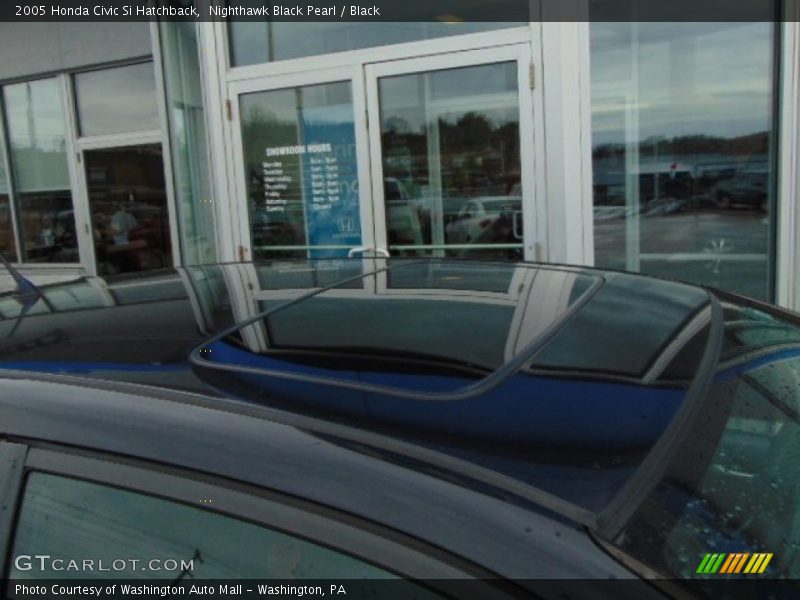 Nighthawk Black Pearl / Black 2005 Honda Civic Si Hatchback