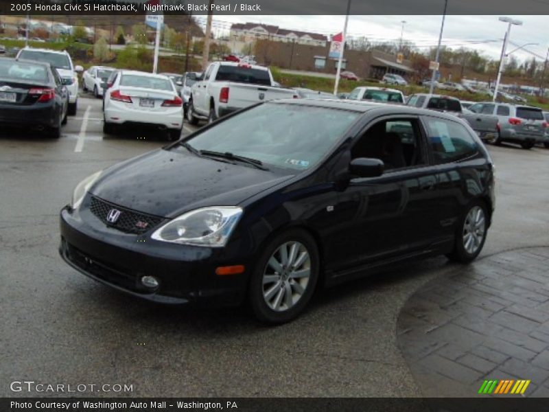 Nighthawk Black Pearl / Black 2005 Honda Civic Si Hatchback
