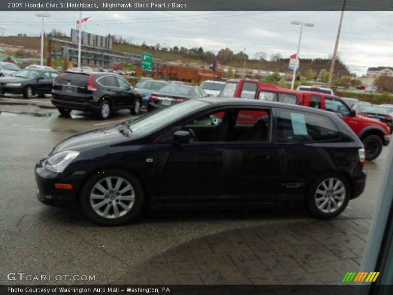 Nighthawk Black Pearl / Black 2005 Honda Civic Si Hatchback