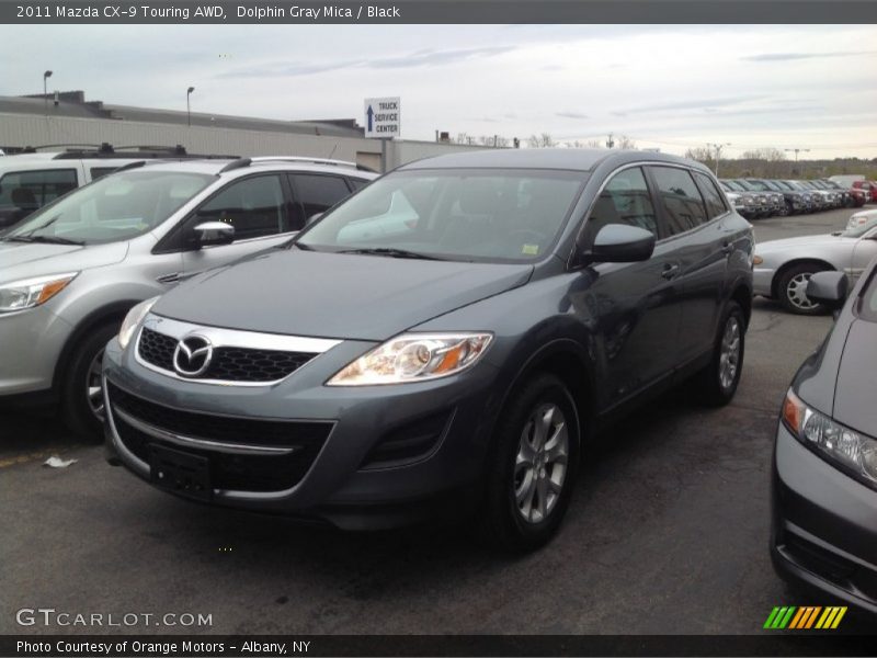 Dolphin Gray Mica / Black 2011 Mazda CX-9 Touring AWD