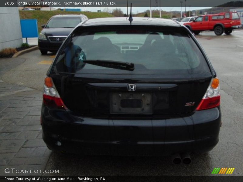 Nighthawk Black Pearl / Black 2005 Honda Civic Si Hatchback