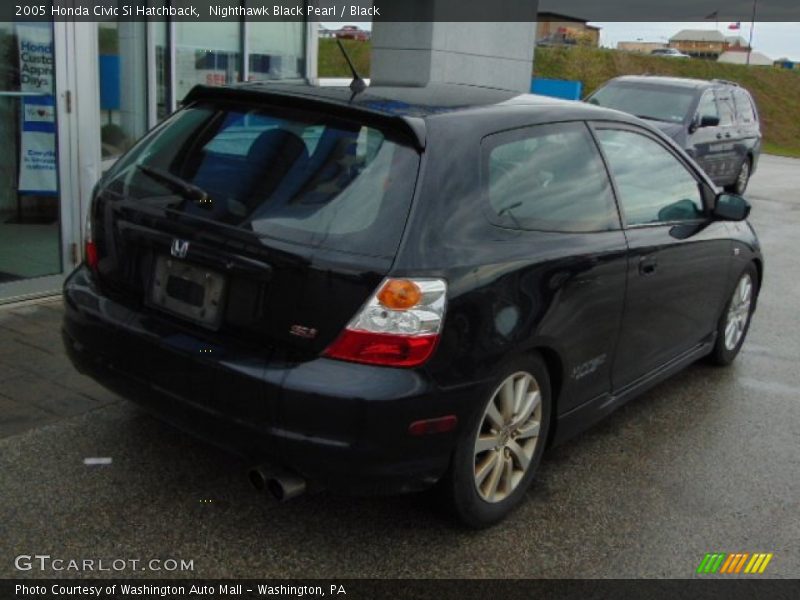 Nighthawk Black Pearl / Black 2005 Honda Civic Si Hatchback