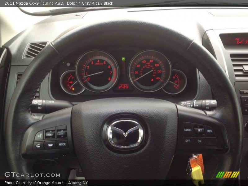 Dolphin Gray Mica / Black 2011 Mazda CX-9 Touring AWD