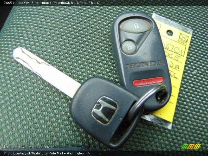 Nighthawk Black Pearl / Black 2005 Honda Civic Si Hatchback