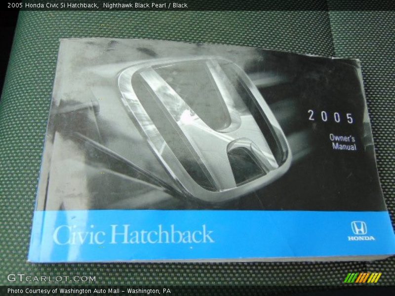 Nighthawk Black Pearl / Black 2005 Honda Civic Si Hatchback