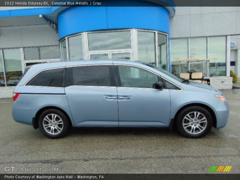 Celestial Blue Metallic / Gray 2012 Honda Odyssey EX