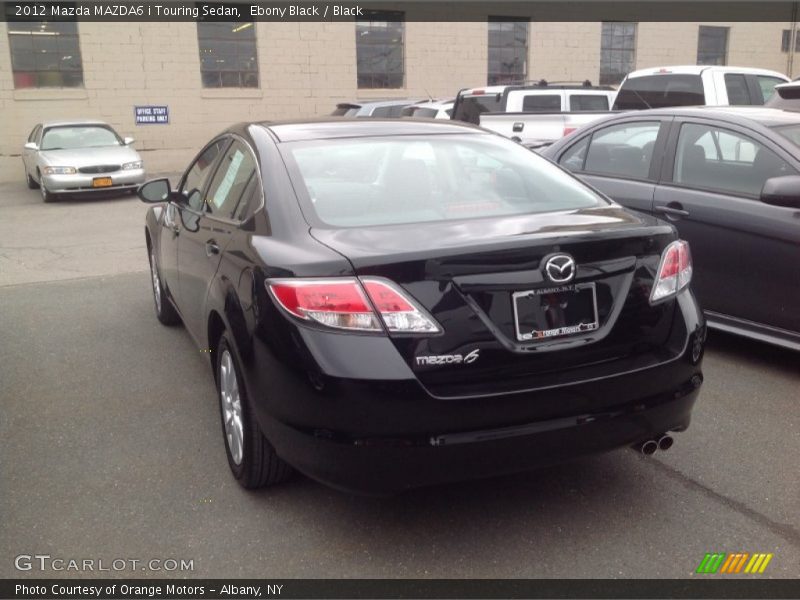 Ebony Black / Black 2012 Mazda MAZDA6 i Touring Sedan