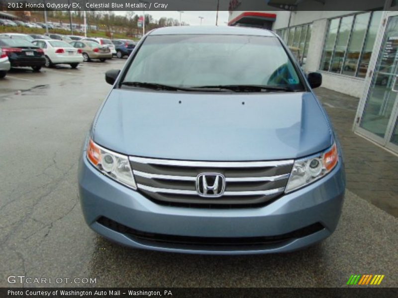 Celestial Blue Metallic / Gray 2012 Honda Odyssey EX