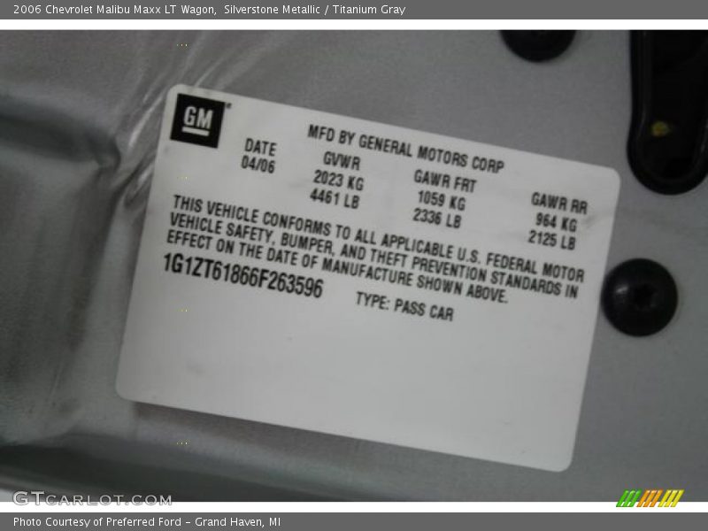 Silverstone Metallic / Titanium Gray 2006 Chevrolet Malibu Maxx LT Wagon
