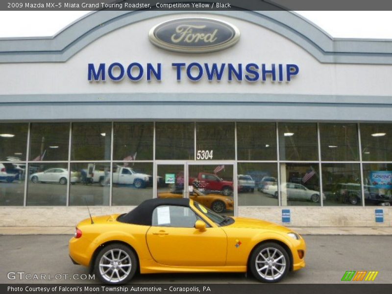 Competition Yellow / Black 2009 Mazda MX-5 Miata Grand Touring Roadster