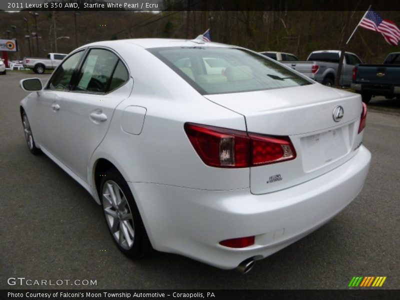 Starfire White Pearl / Ecru 2011 Lexus IS 350 AWD