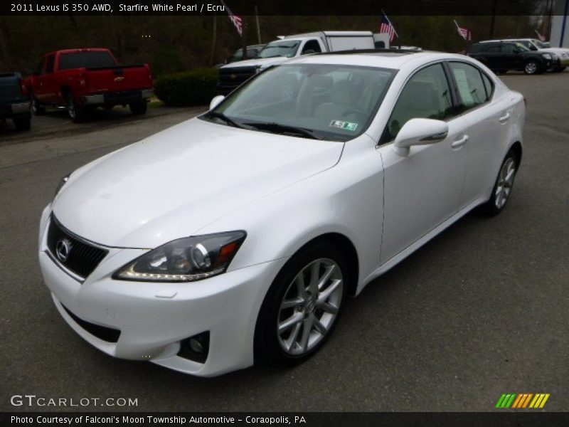 Starfire White Pearl / Ecru 2011 Lexus IS 350 AWD