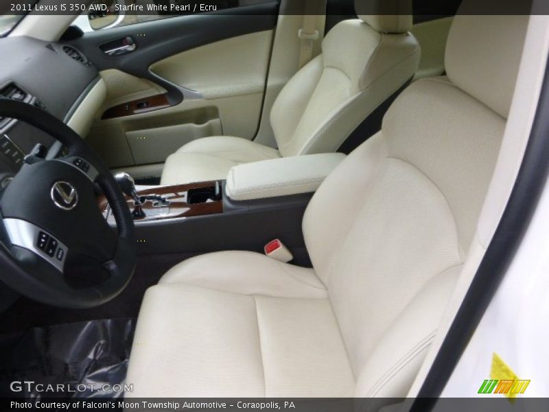 Front Seat of 2011 IS 350 AWD