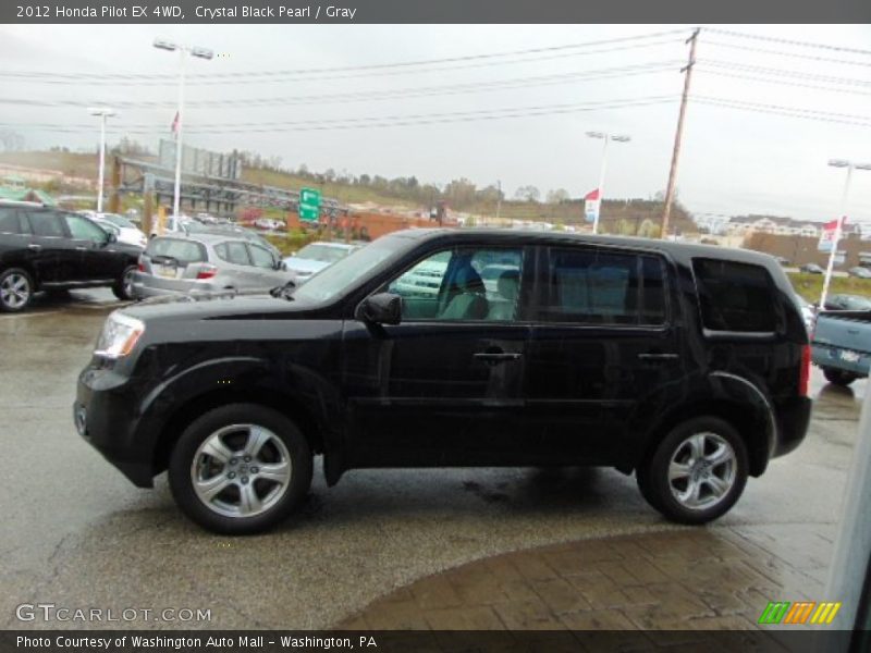 Crystal Black Pearl / Gray 2012 Honda Pilot EX 4WD