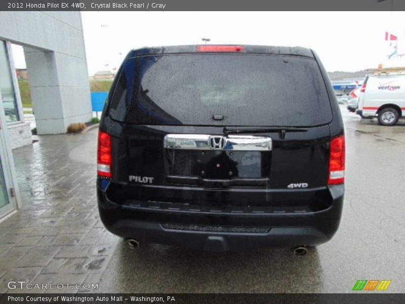 Crystal Black Pearl / Gray 2012 Honda Pilot EX 4WD