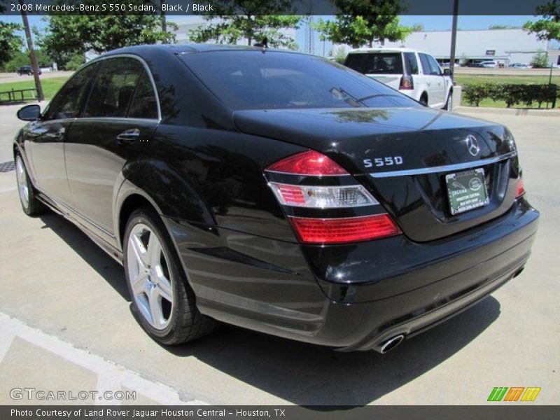 Black / Black 2008 Mercedes-Benz S 550 Sedan
