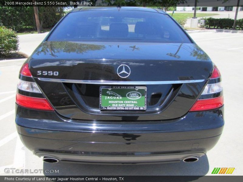 Black / Black 2008 Mercedes-Benz S 550 Sedan