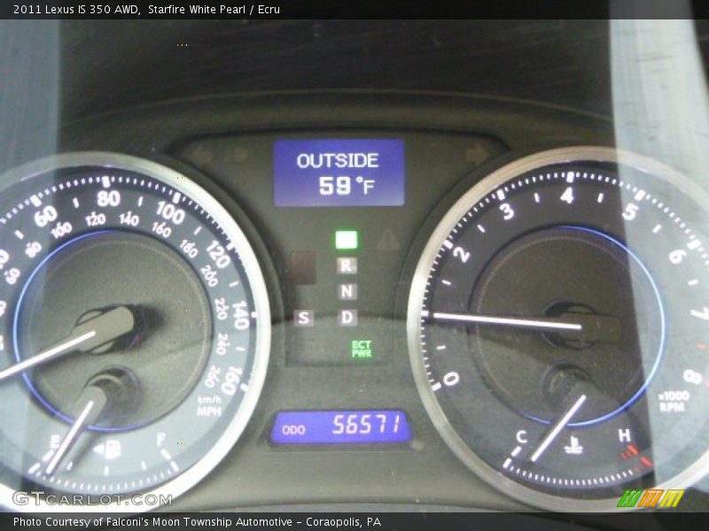 Starfire White Pearl / Ecru 2011 Lexus IS 350 AWD