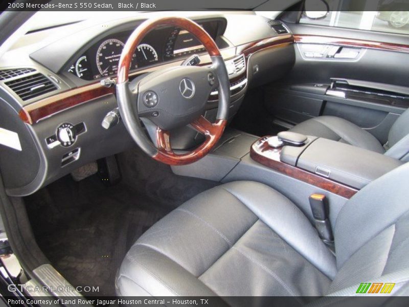 Black / Black 2008 Mercedes-Benz S 550 Sedan
