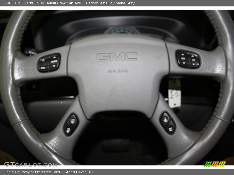 Carbon Metallic / Stone Gray 2005 GMC Sierra 1500 Denali Crew Cab AWD