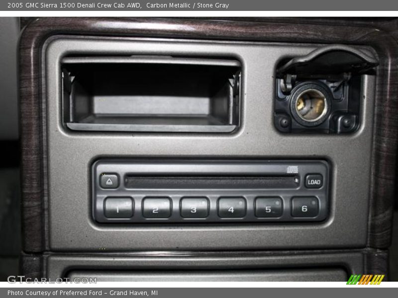 Carbon Metallic / Stone Gray 2005 GMC Sierra 1500 Denali Crew Cab AWD