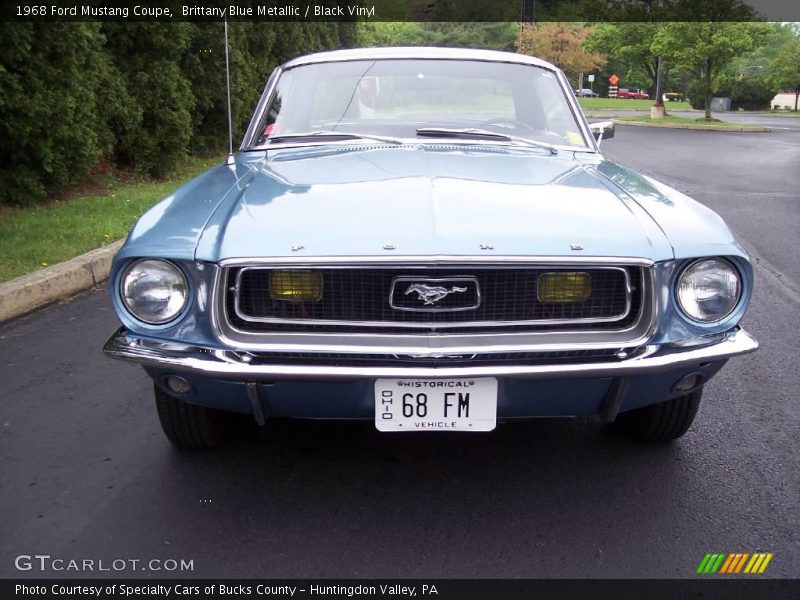 Brittany Blue Metallic / Black Vinyl 1968 Ford Mustang Coupe